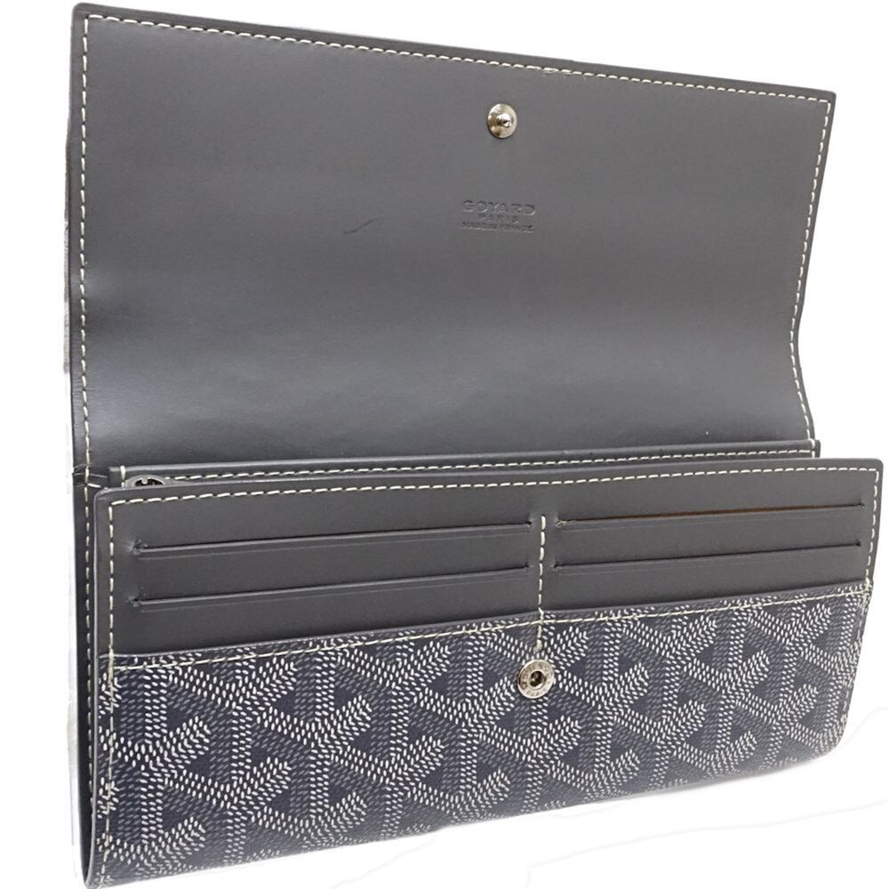 GOYARD Long Wallet, Frep Leather, Gray, Women's, 182138 - Picture 7 of 11